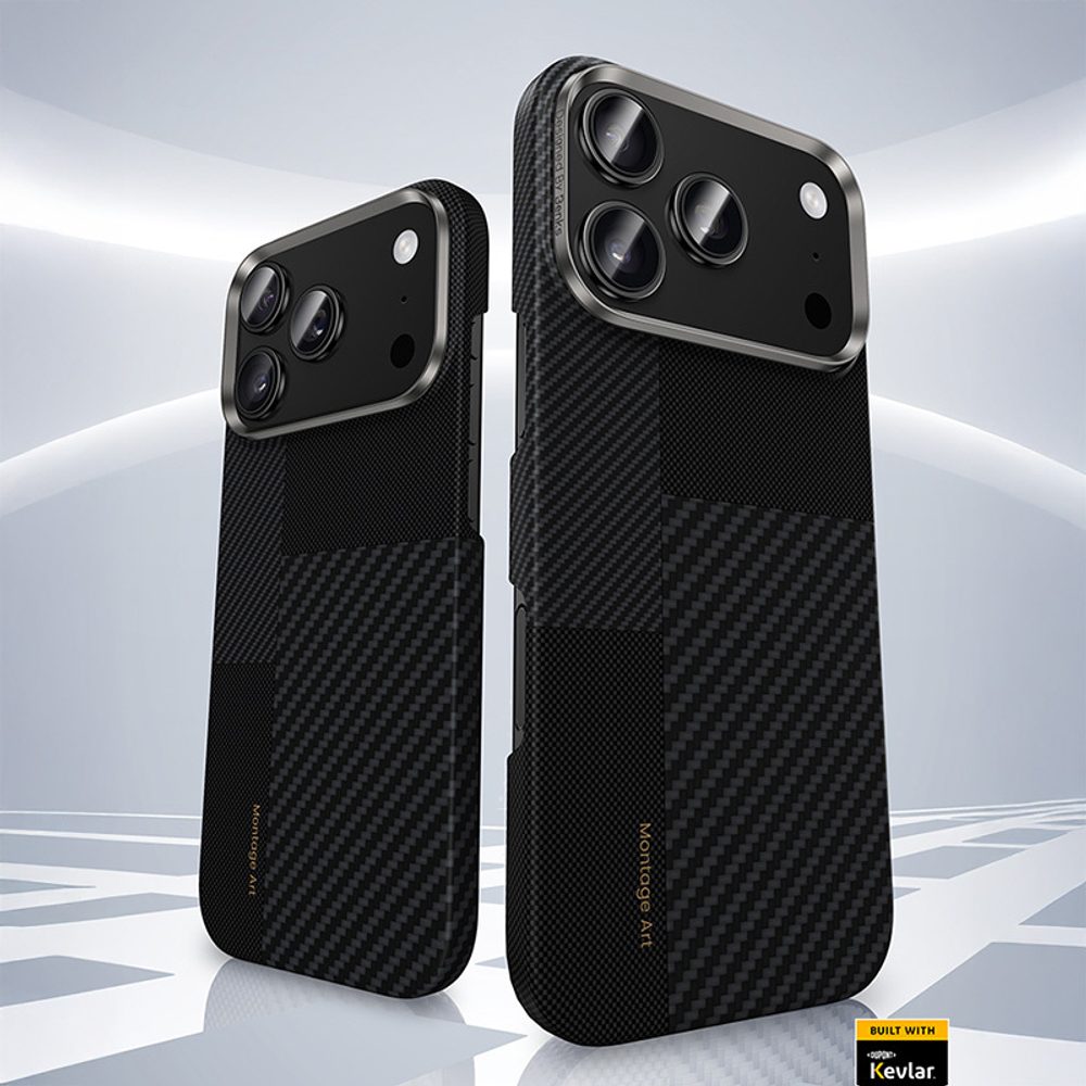Benks Montage Magnetic Armor Air Kevlar obal Metal Frame, iPhone 17 Pro, čierny