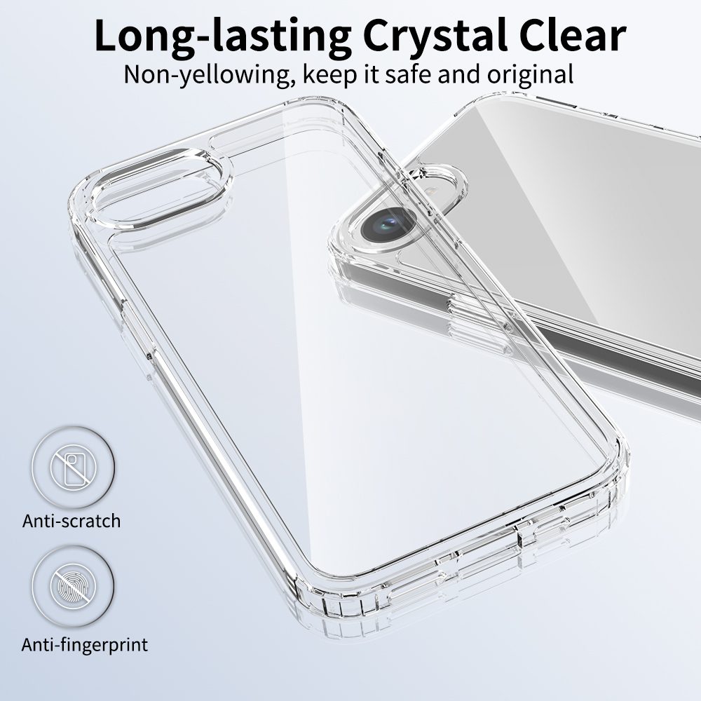 JP Priehľadný kryt, iPhone 16e / 17e