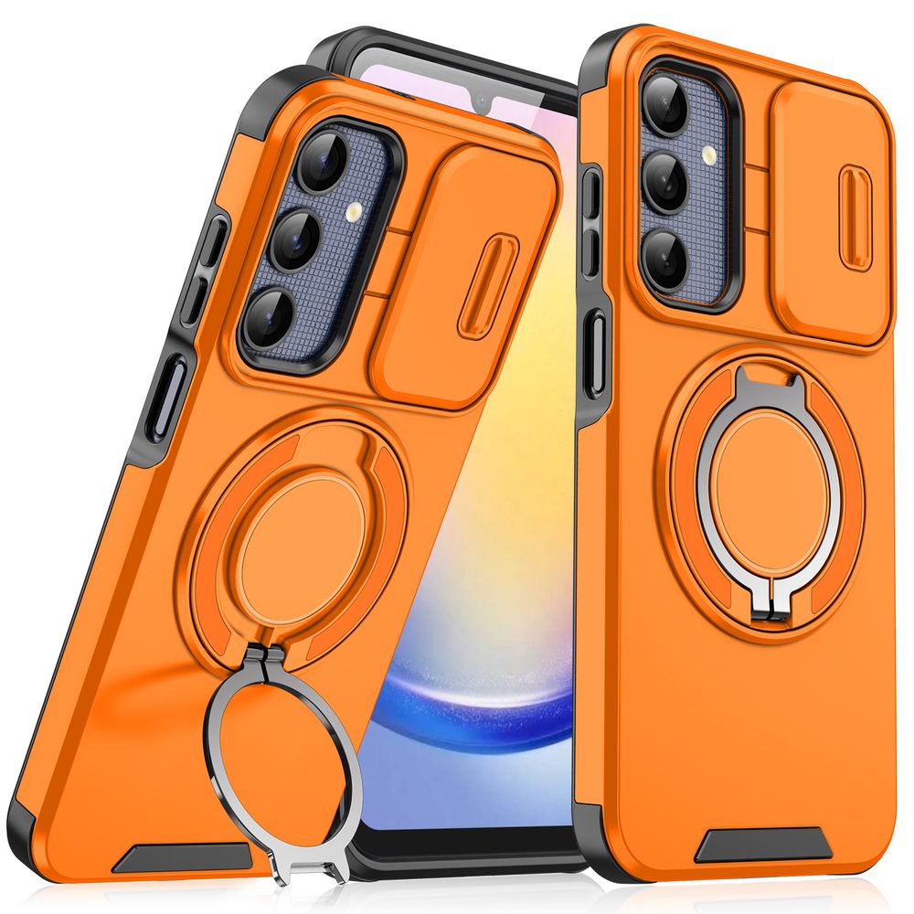 Camslide Stand obal, Samsung Galaxy A25, oranžový
