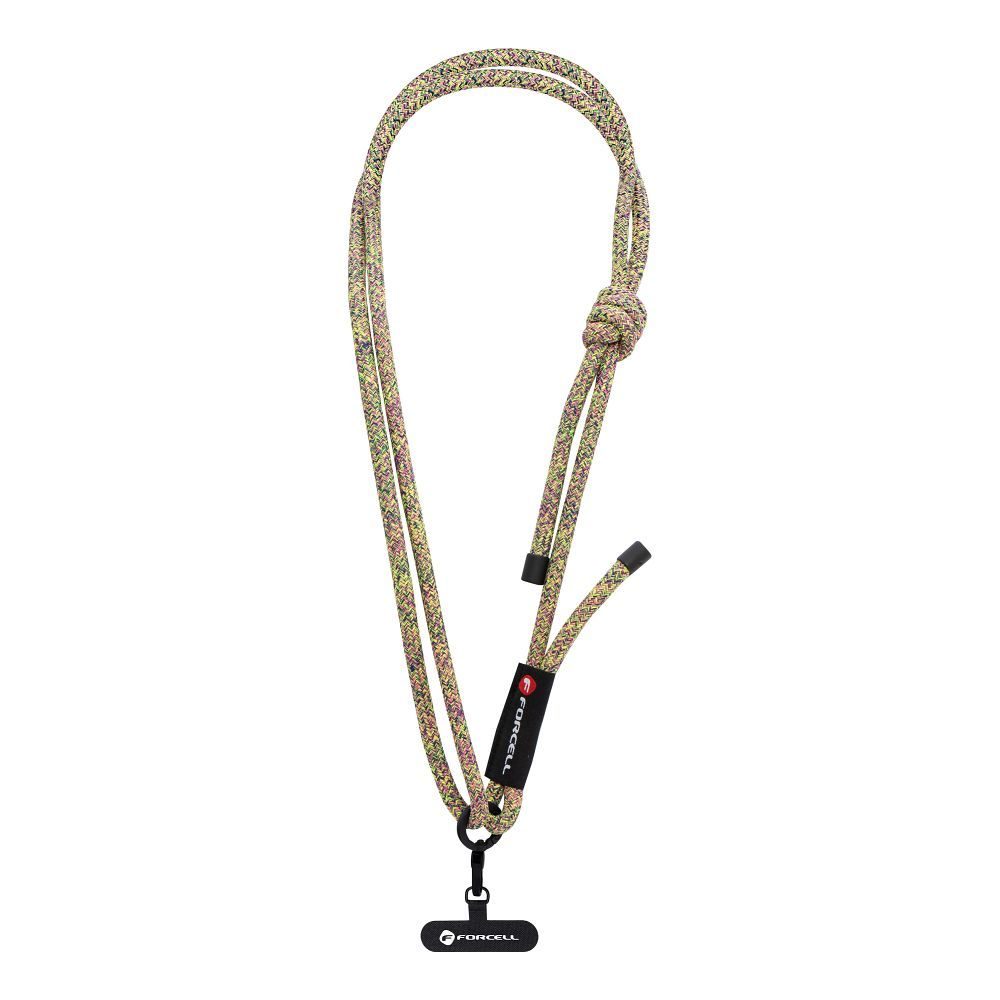 Levně Forcell F-Design S10X165 Crossbody popruh, zeleno-růžovo-fialový