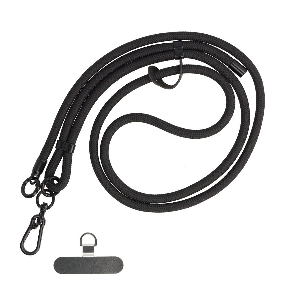 Levně Šňůrka na telefon GC-M2-008, černá