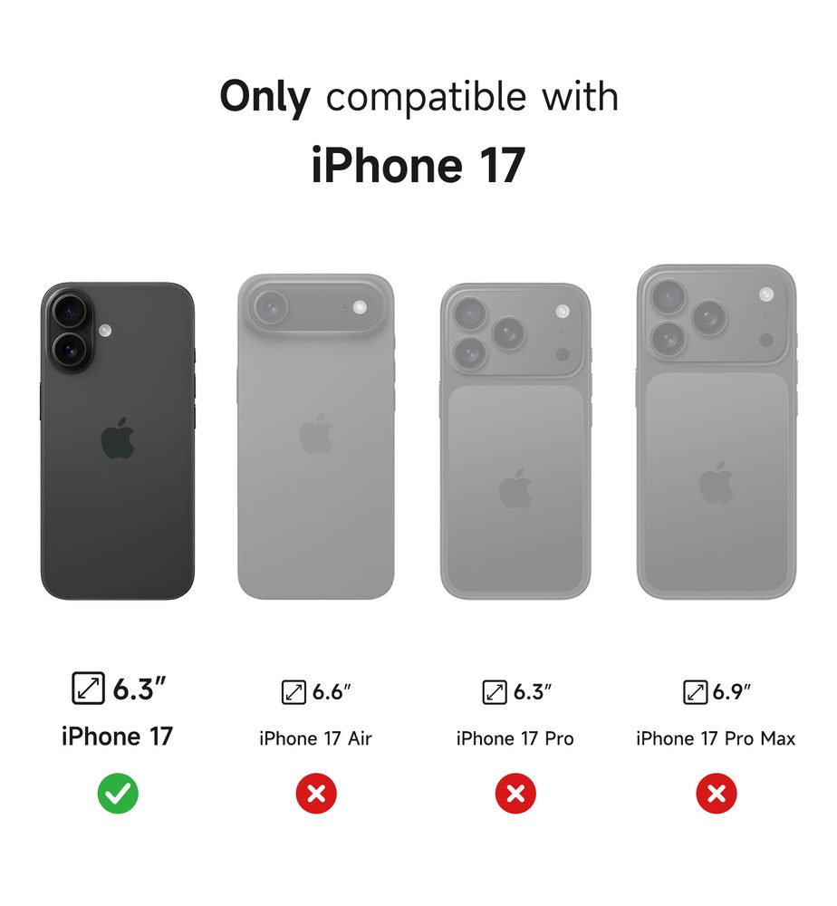 Suritch MagSafe Kickstand Camprotector obal iPhone 17, modrý