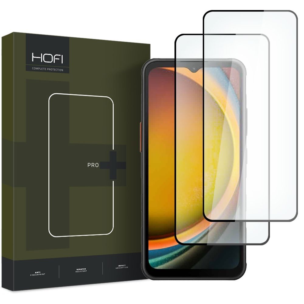 Hofi Pro+ Zaščitno Kaljeno Steklo, Samsung Galaxy Xcover 7, 2 Kosa, črn