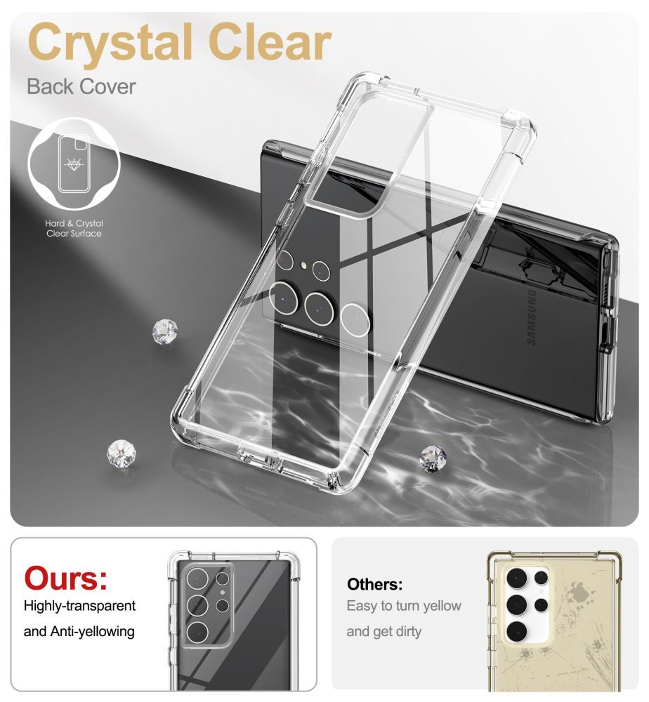 Ovitek Tech-Protect Kevlar, Samsung Galaxy S23 Ultra, Prozoren