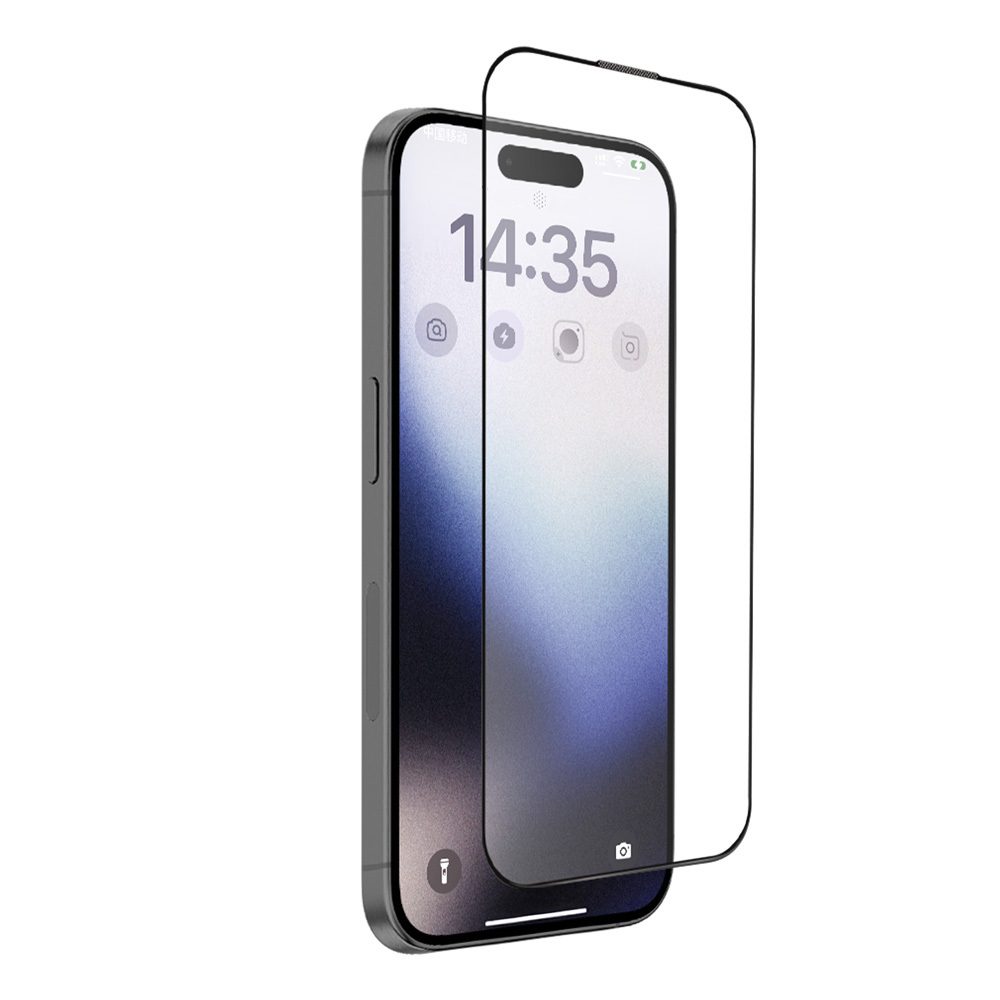 Tel Protect 6D Matné tvrdené sklo, iPhone 15, čierne