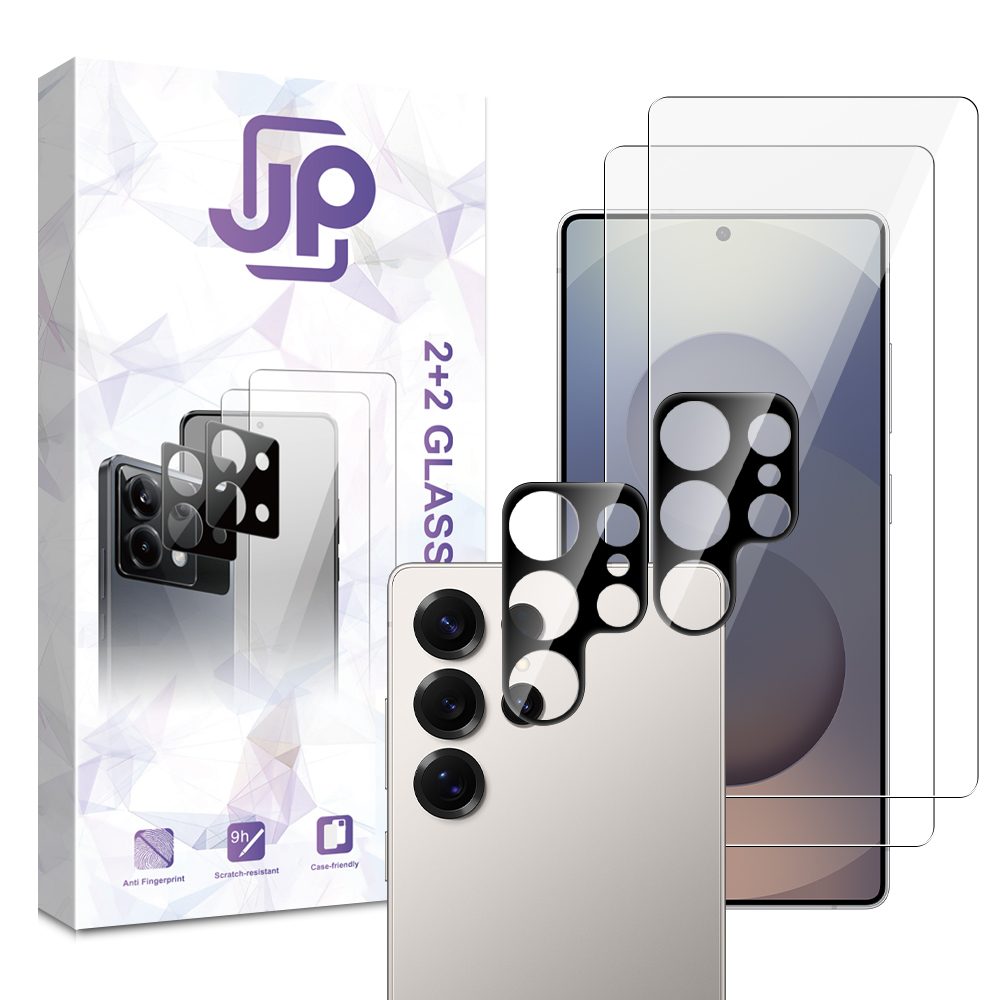 Levně JP Combo pack, Sada 2 tvrzených skel a 2 sklíček na fotoaparát, Samsung Galaxy S26 Ultra
