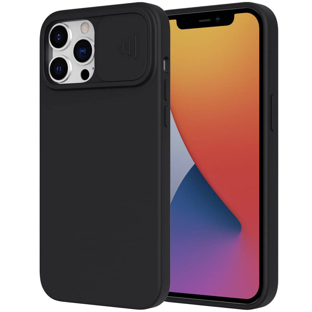 Husă Nexeri Cu Capac Pentru Cameră, IPhone 13 Pro, Neagră