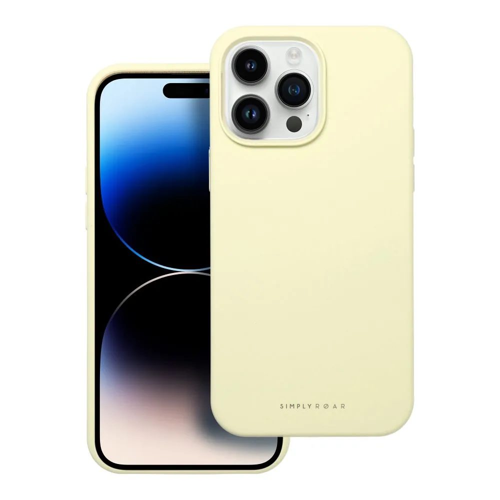 Levně Roar Cloud-Skin, iPhone 14 Pro Max, světle žlutý