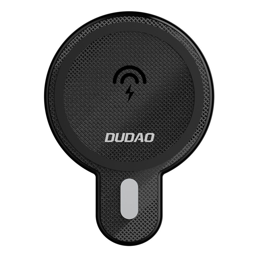 Dudao Suport Magnetic Pentru Mașină Cu încărcător Qi Wireless 15W (compatibil Cu MagSafe), Negru (F13)