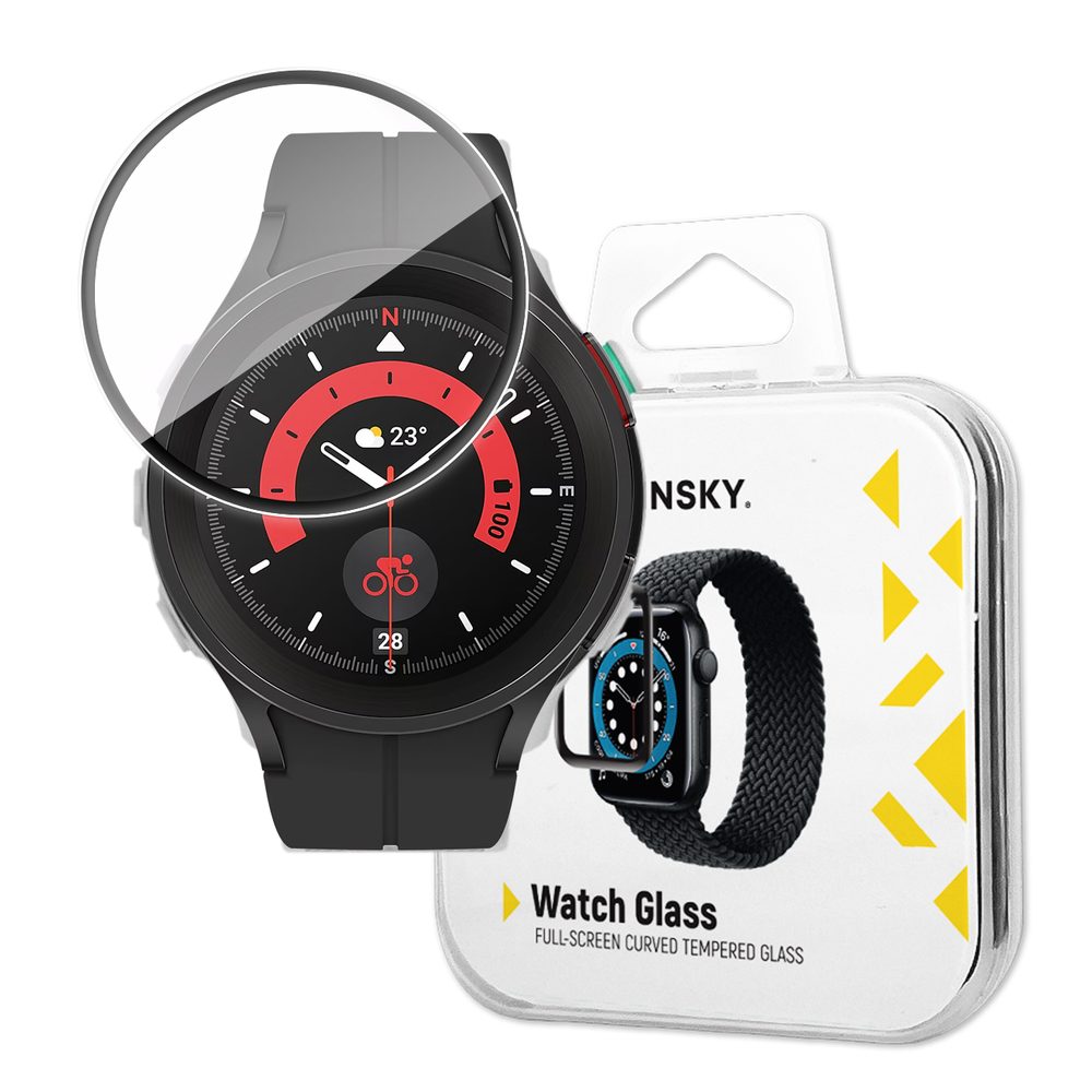 Wozinsky Watch Glass Hibridno Steklo, Samsung Galaxy Watch 5 Pro 45 Mm, črna