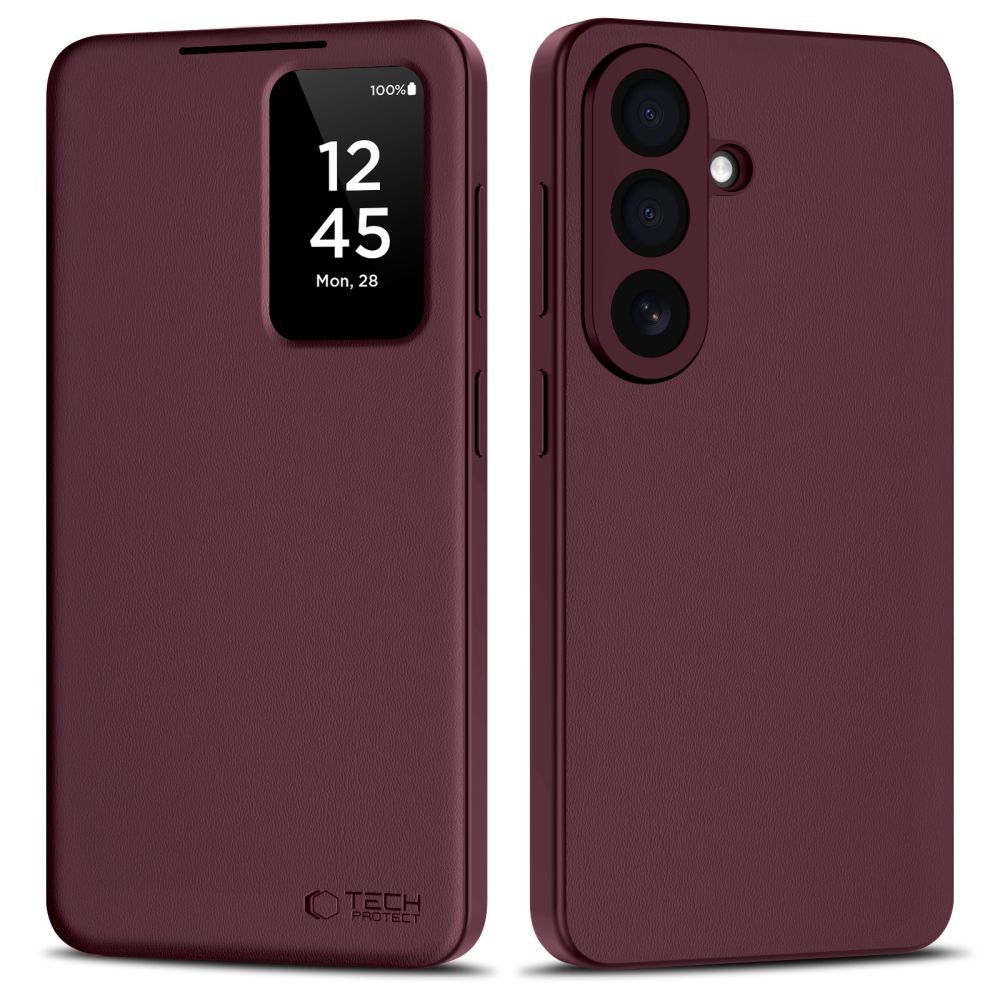 Levně Tech-Protect Smart Wallet, Samsung Galaxy A57 5G, vínová