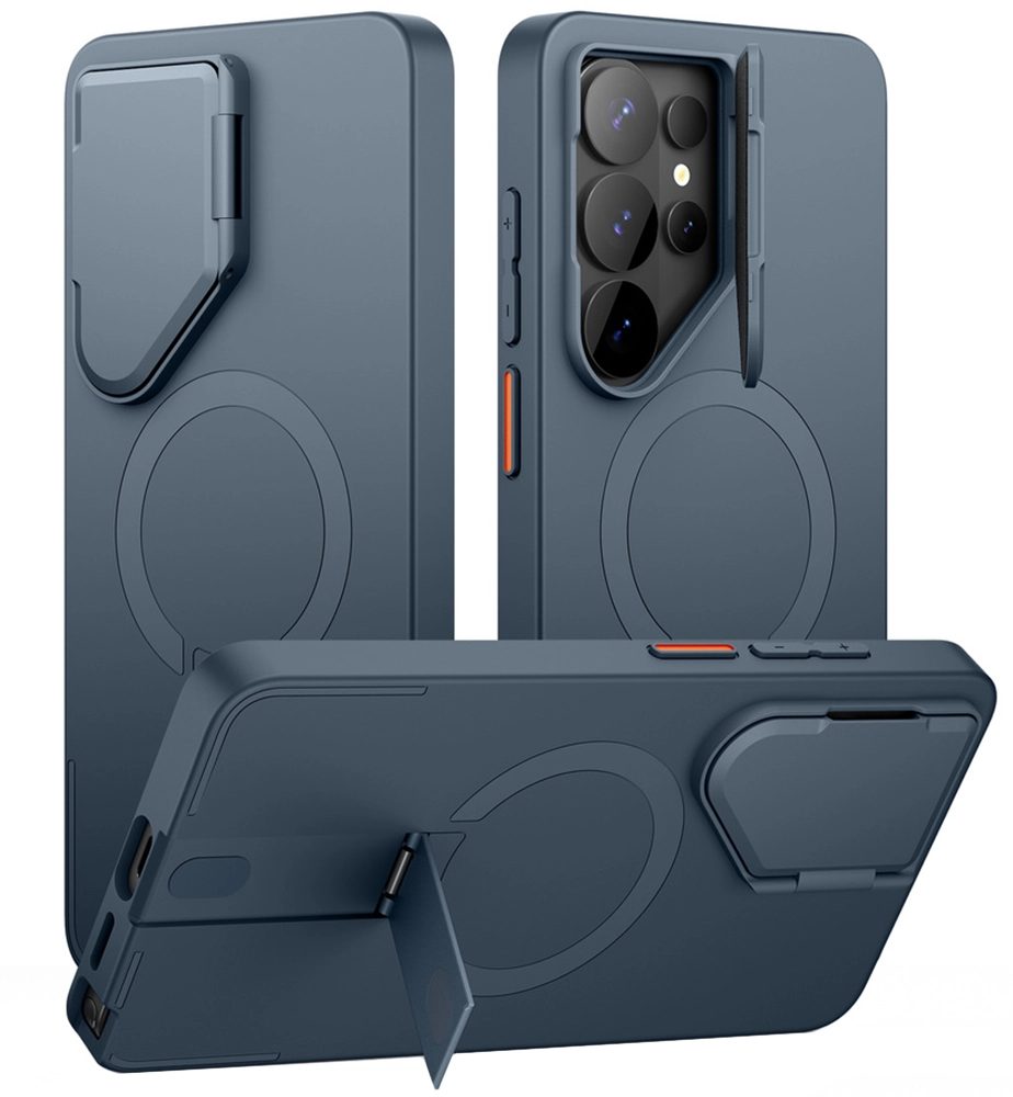 Suritch MagSafe Kickstand Camprotector obal Samsung Galaxy S26 Ultra, modrý