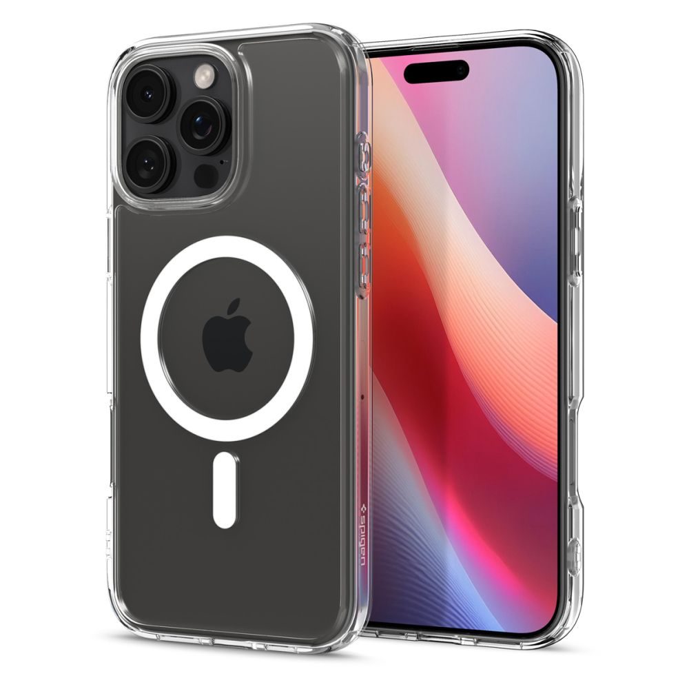 Spigen Ultra Hybrid Mag s MagSafe, iPhone 16 Pro, biely