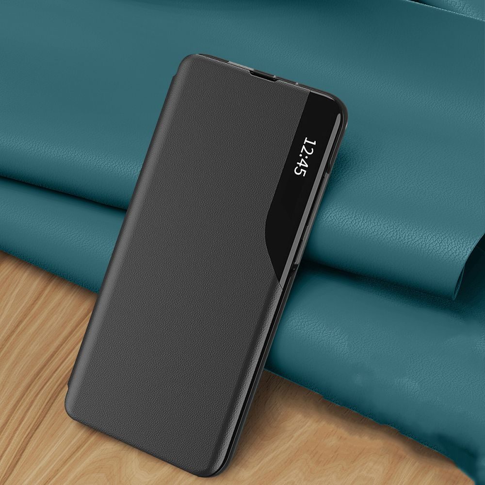 Eco Leather View Case, Xiaomi Redmi Note 12 4G / LTE, črn
