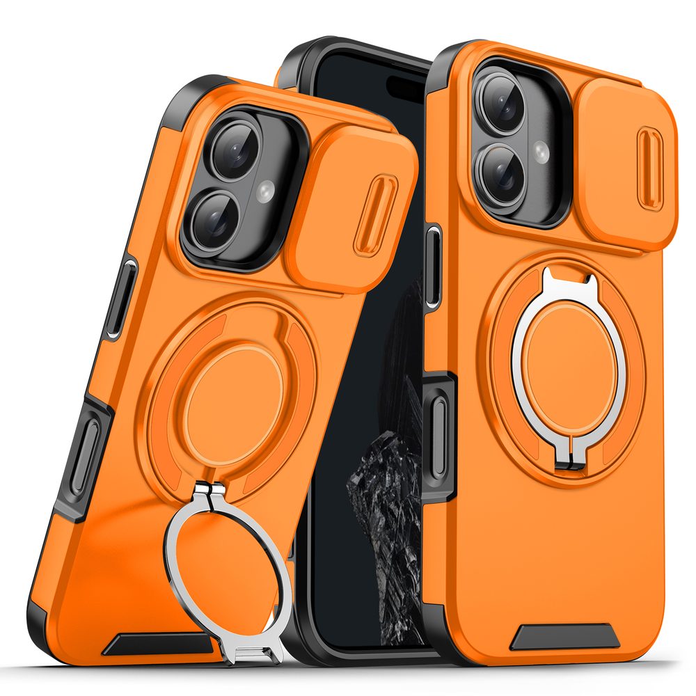 Camslide Stand tok, iPhone 16, narancssárga