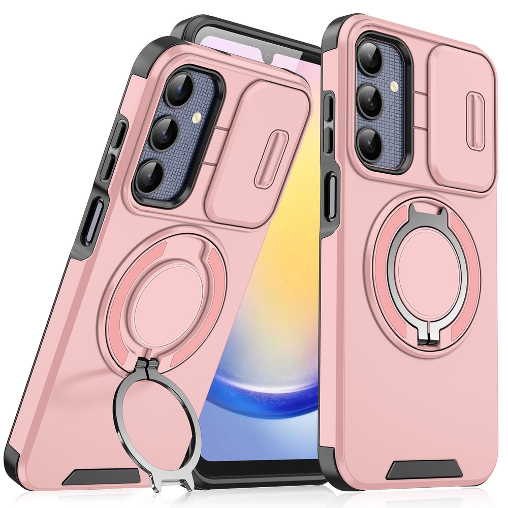 Levně Camslide Stand obal, Samsung Galaxy A25, růžový
