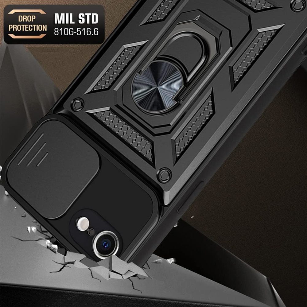 Techsuit CamShield, iPhone 16e / 17e, čierny