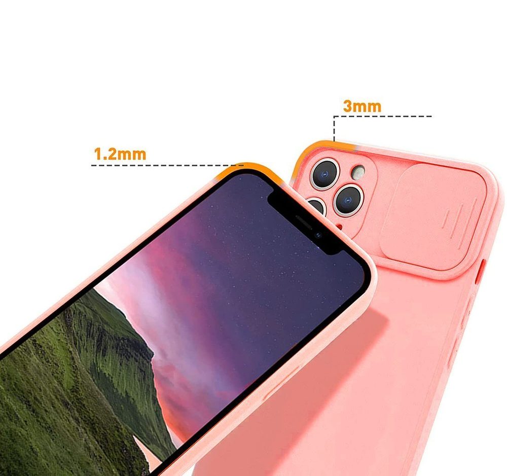 Husă Nexeri Cu Capac Pentru Cameră, IPhone 14 Pro Max, Portocalie