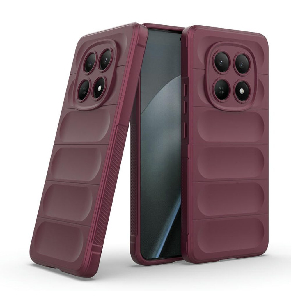 Levně Wency Magic Shield obal, Xiaomi Redmi Note 15 4G, vínový