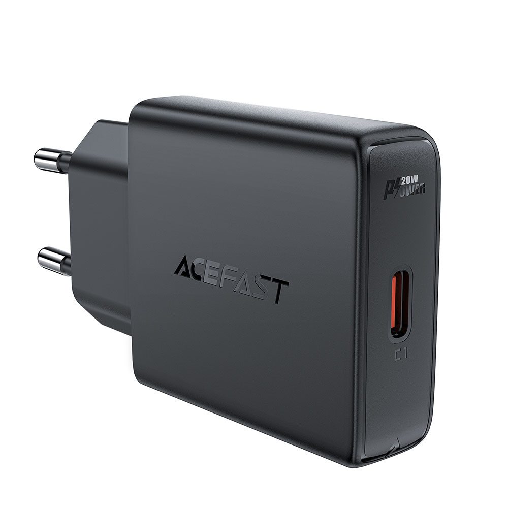 Acefast nabíjačka (A65) USB-C, GaN, 20 W, čierna