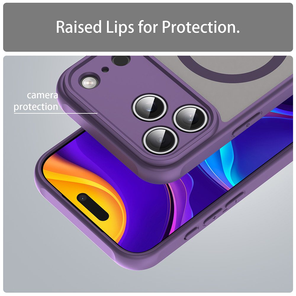 Techsuit HaloFrost II MagSafe, iPhone 17 Pro, fialové