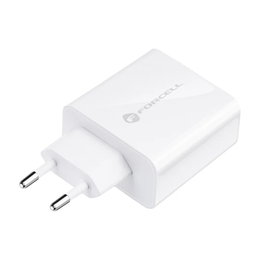 Forcell USB-C, 3A, 45W Adapter PD és QC 4.0 Töltéssel