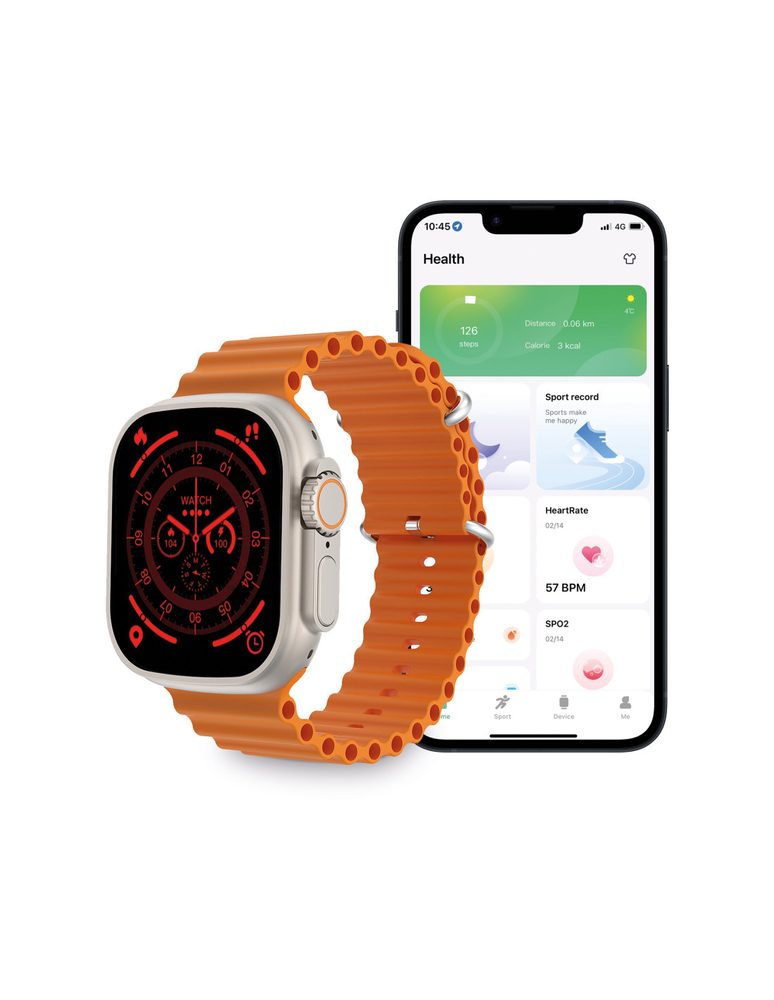 Ksix Smartwatch Urban Plus, Oranžna