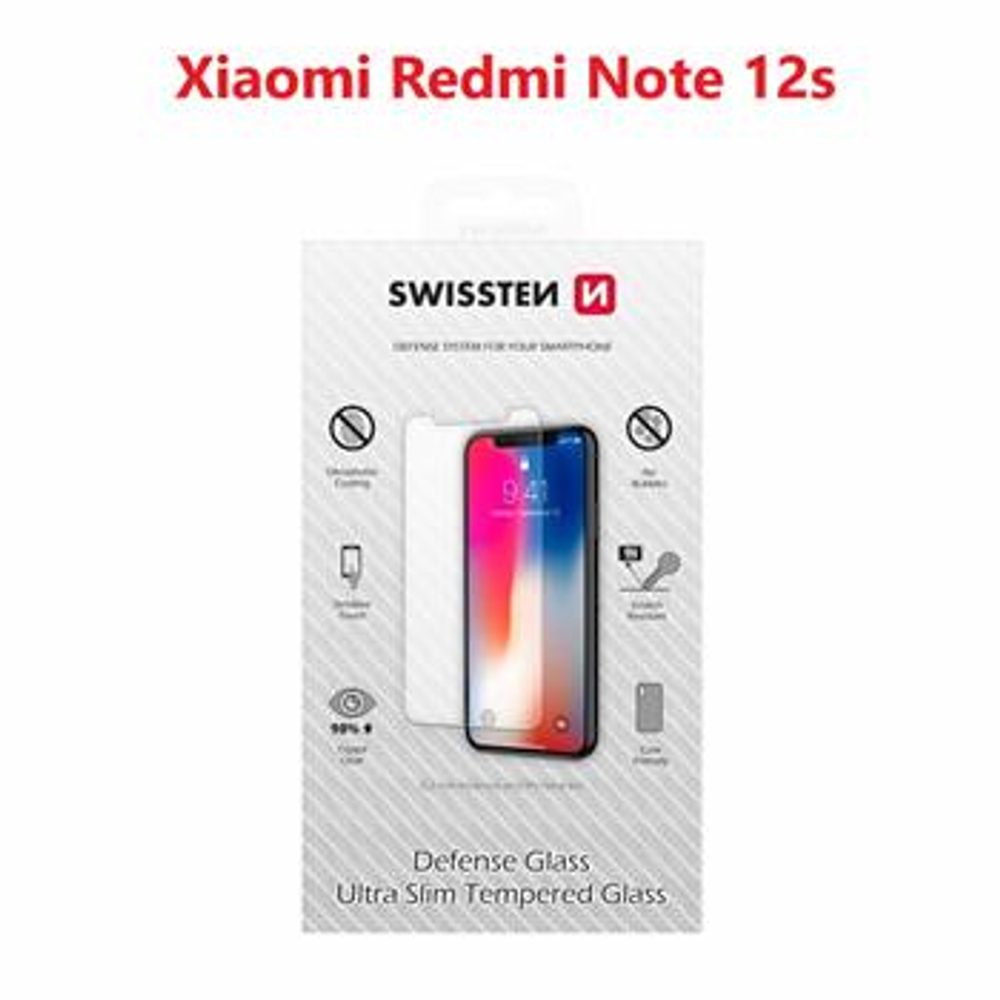 Swissten 2,5D Folie De Sticlă Securizată Protectoare, Xiaomi Redmi Note 12s