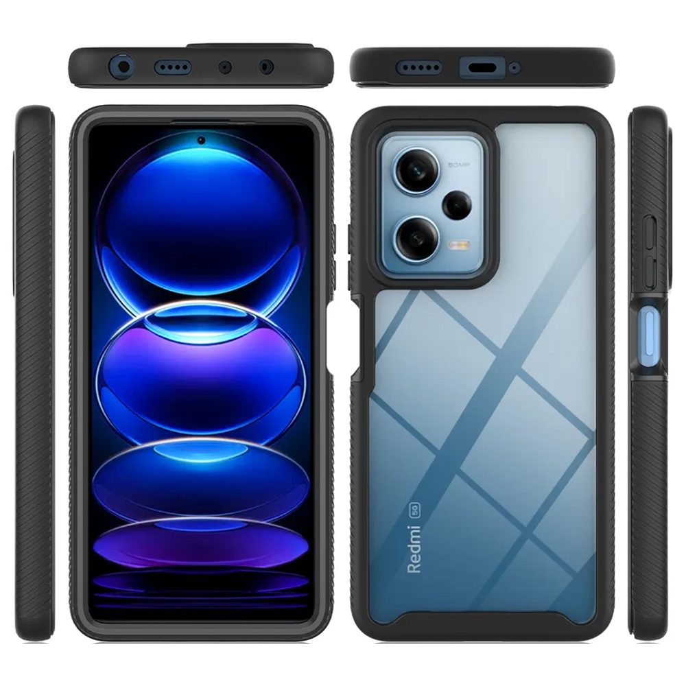 Techsuit Defense360 Pro + Ochranná Fólie, Xiaomi Redmi Note 12 Pro 5G / Poco X5 Pro, černý