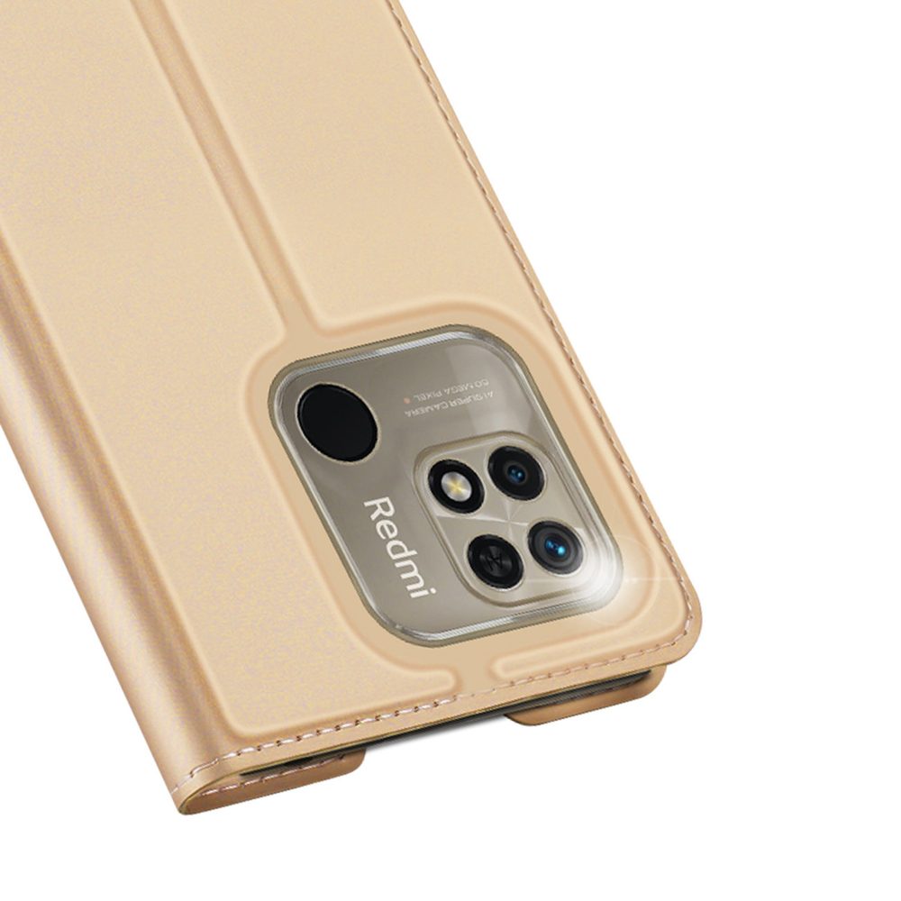 Dux Ducis Skin Pro, Book Case, Xiaomi Redmi 10C, Zlatna