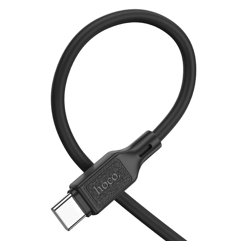 Hoco X90 kábel USB-C - USB-C, 3A 60W, 1 m, čierny