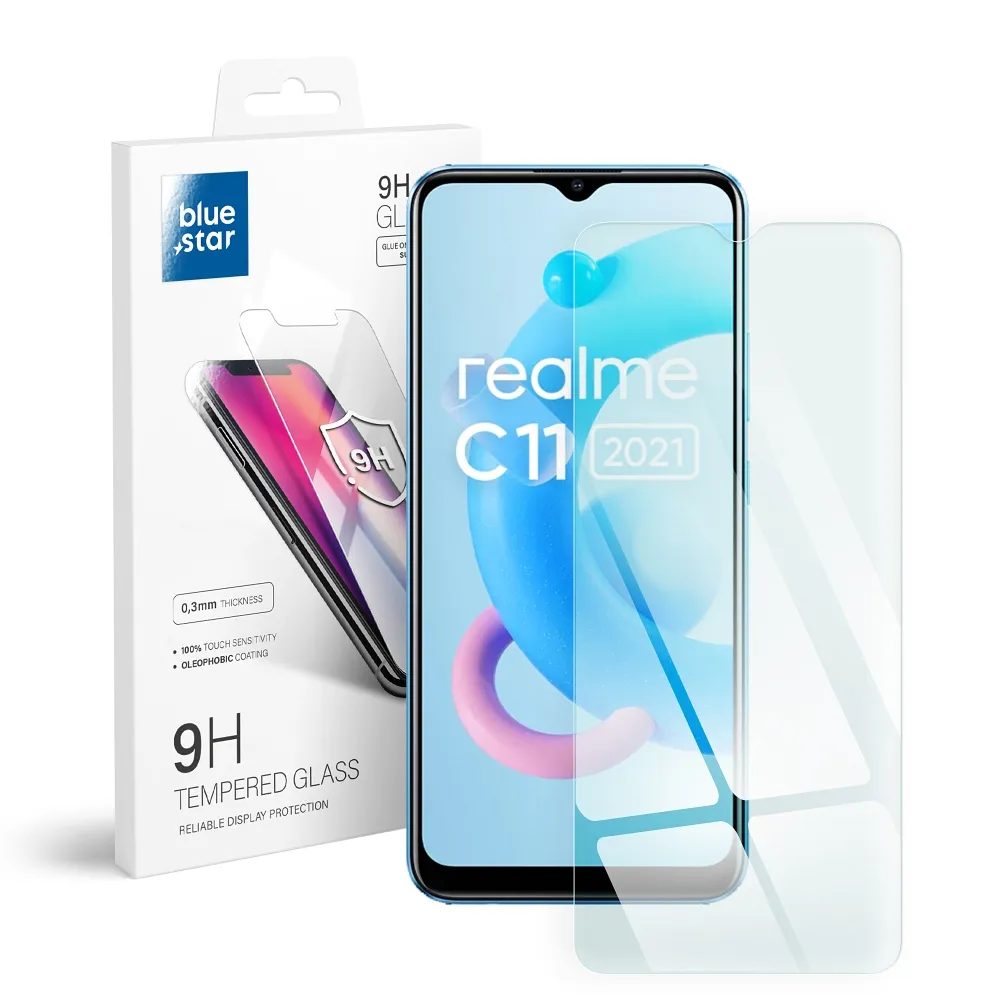 BlueStar Folie De Sticlă Securizată Protectoare, Realme C11