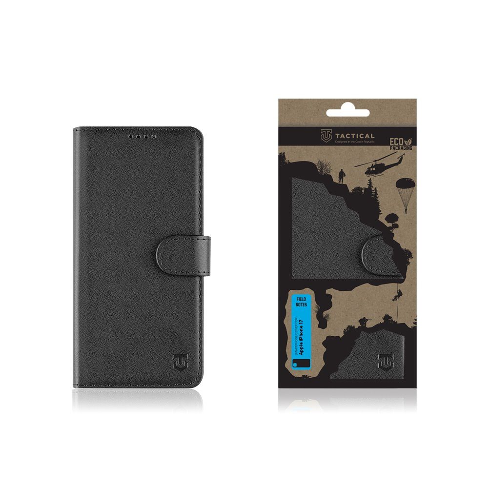 Tactical Field Notes puzdro, iPhone 17, čierne