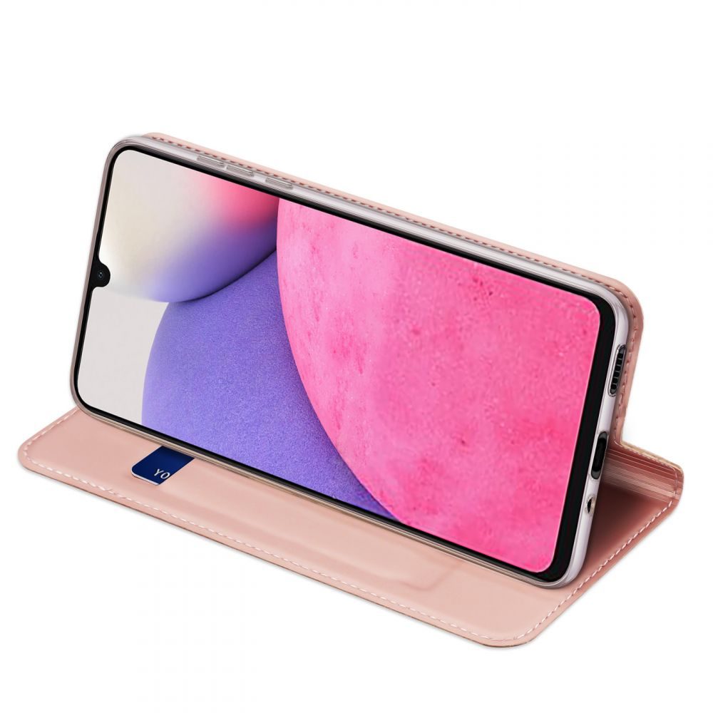 Dux Ducis Skin Pro, Knížkové Pouzdro, Samsung Galaxy A33 5G, Růžové