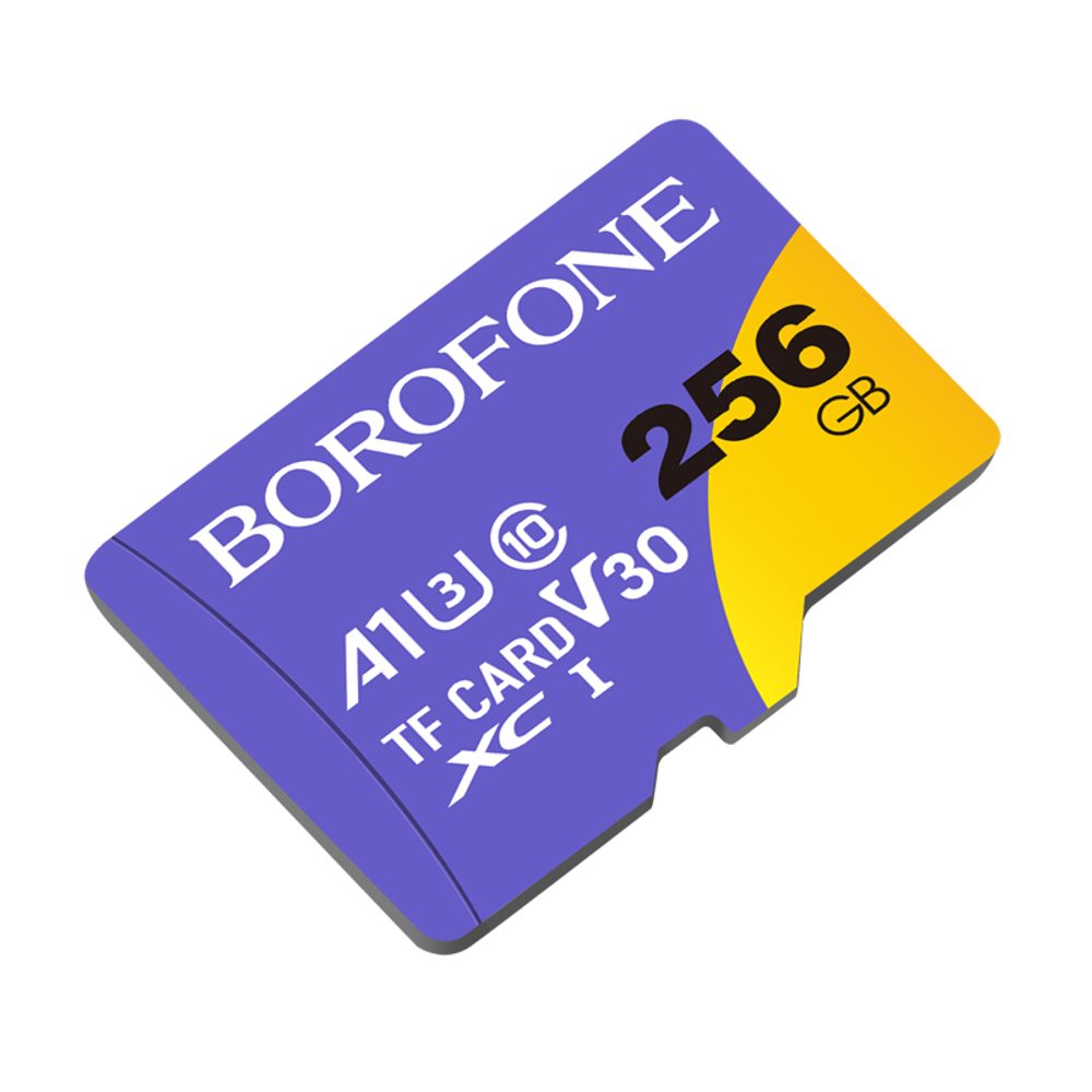 Borofone Class10 Paměťová karta MicroSD, 256GB, SDXC U3, 100MB/s