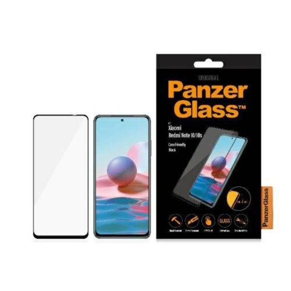 Značka PanzerGlass - Ochranné temperované sklo PanzerGlass Case Friendly pre Xiaomi Redmi Note 10 5G, black 8044