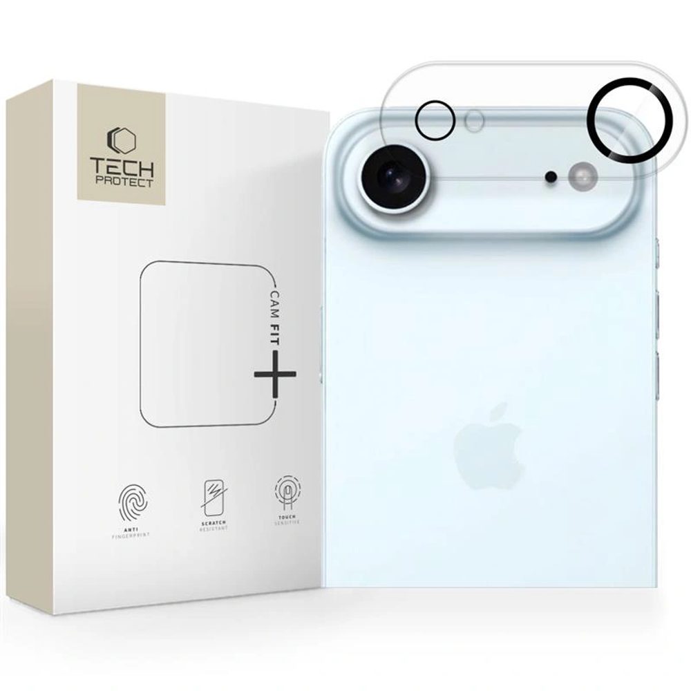 Levně Tech-Protect Cam Fit+, sklíčko pro čočku fotoaparátu, iPhone Air, průhledné