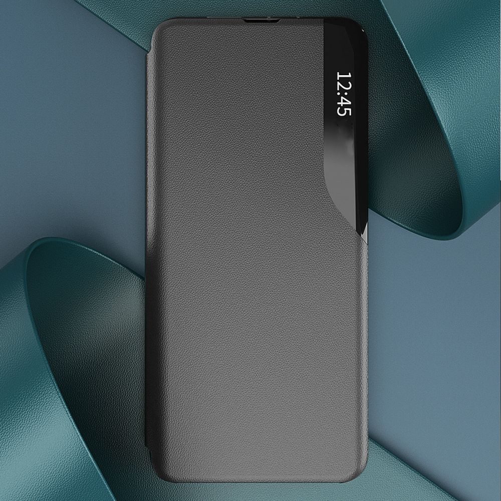 Eco Leather View Case, Xiaomi Redmi Note 12 4G / LTE, Neagră