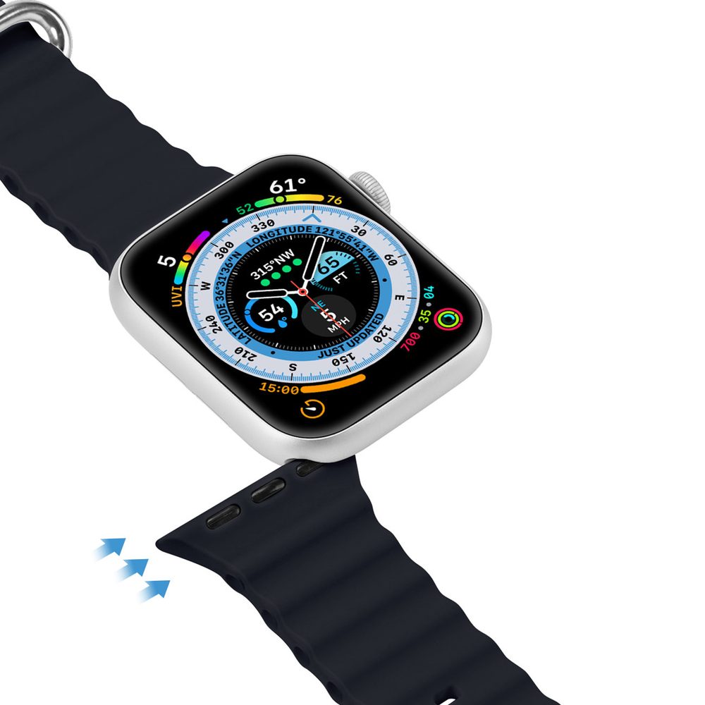Dux Ducis Remen, Apple Watch 8 / 7 / 6 / 5 / 4 / 3 / 2 / SE (41 / 40 / 38 Mm), Sivi
