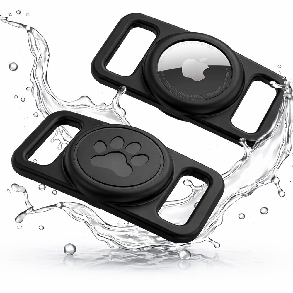 Levně Techsuit BuddyGuard (DG1) držák na obojek, Apple AirTag, černý