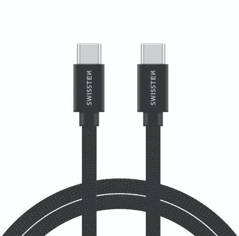 Datový Kabel Swissten USB-C / USB-C, 2m černý