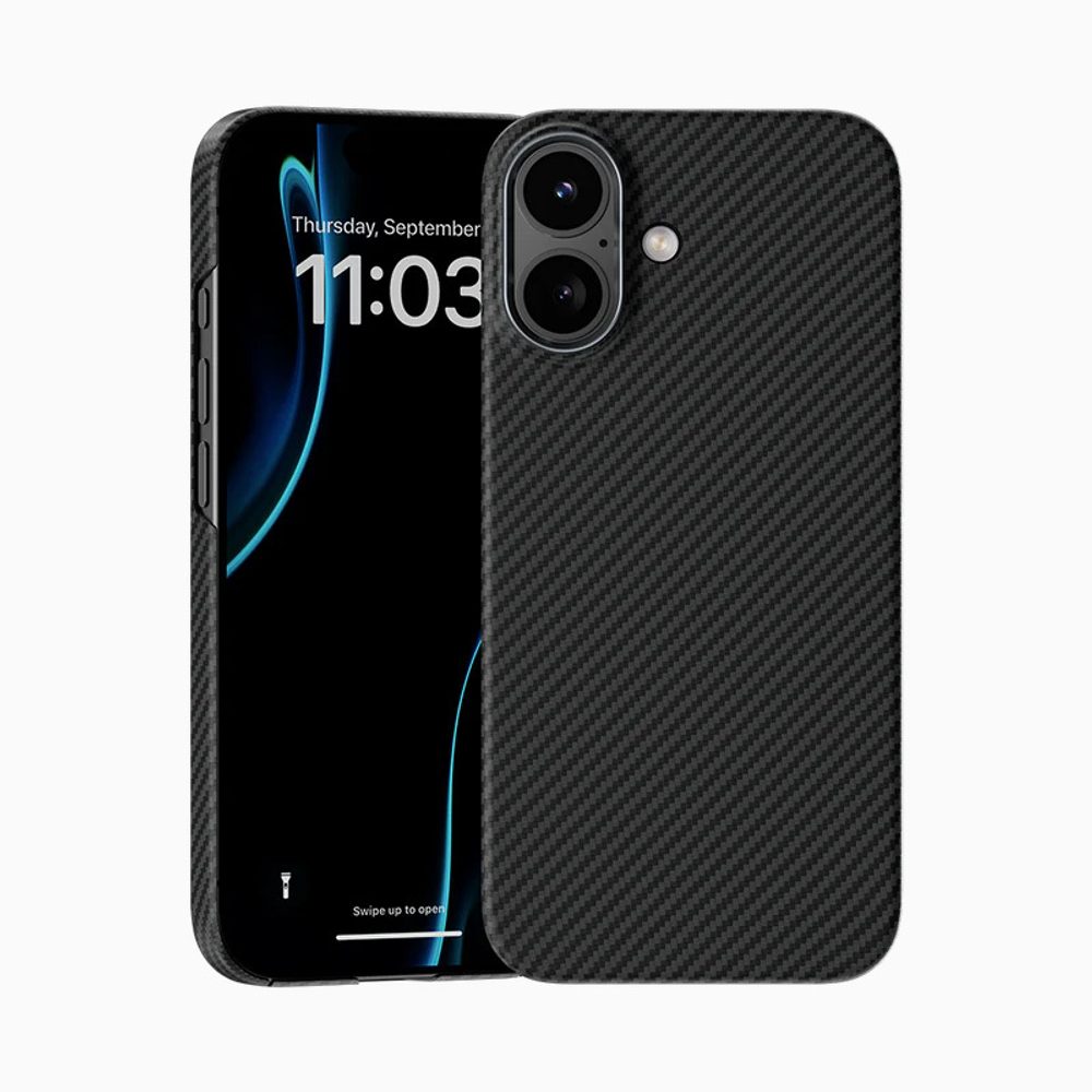 Levně Benks Magnetic Armor Air Kevlar obal Metal Frame, iPhone 17, černý