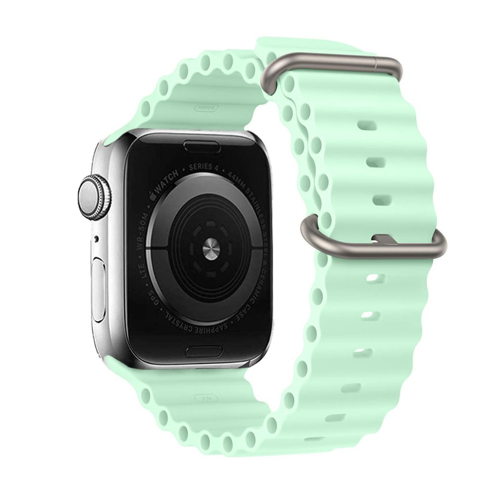 Silikonski Pašček, Apple Watch 42 / 44 / 45 / 49 Mm, Dizajn 1, Mint