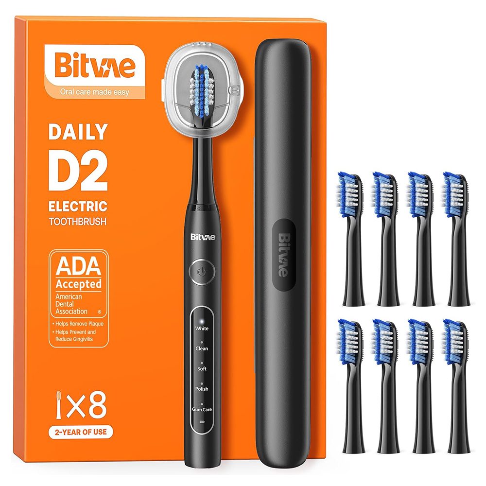Bitvae Elektromos fogkefe Daily (D2), fekete
