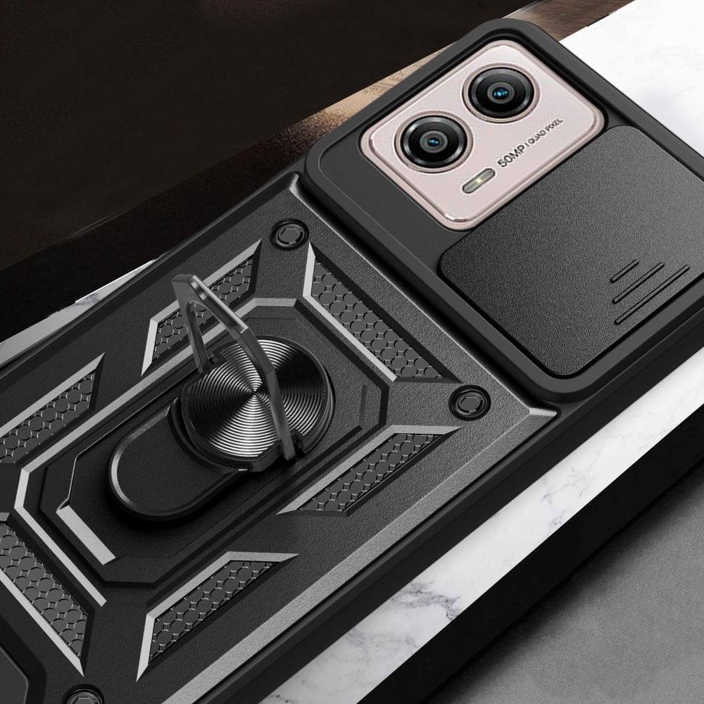 Tech-Protect CamShield Pro Motorola Moto G53 5G, Fekete