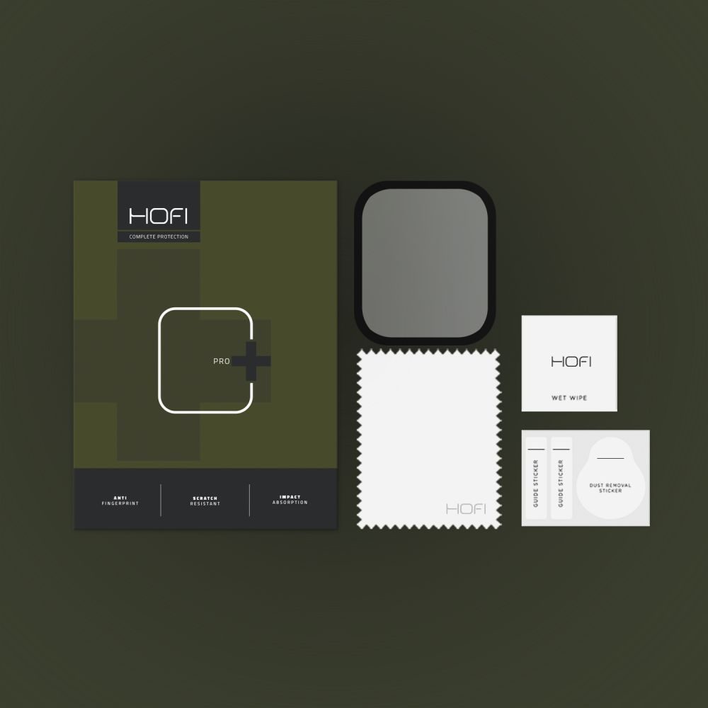 Hofi Hybrid Pro+ Edzett üveg, Amazfit GTS 4 Mini, Fekete