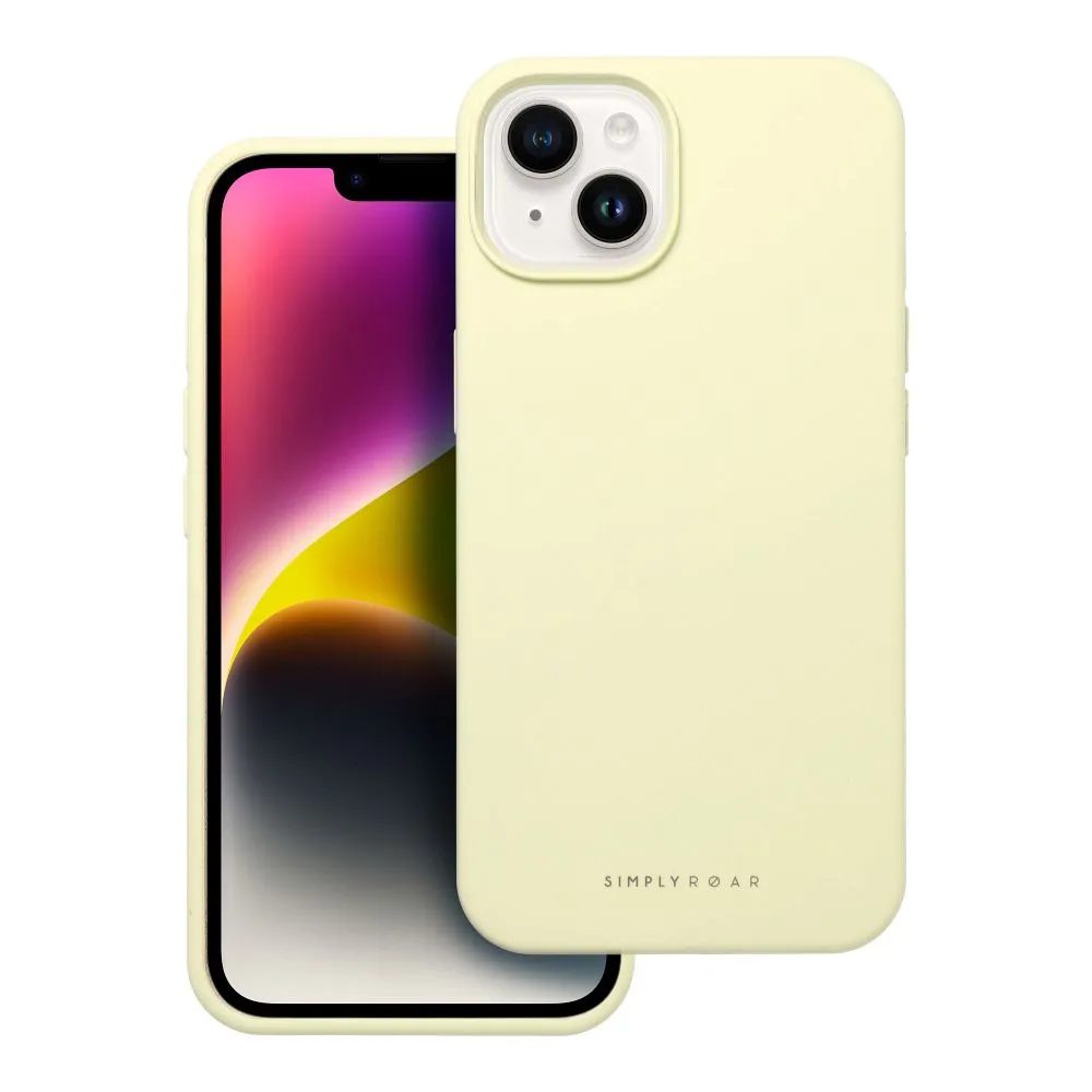 Roar Cloud-Skin, iPhone 14 Plus, világossárga