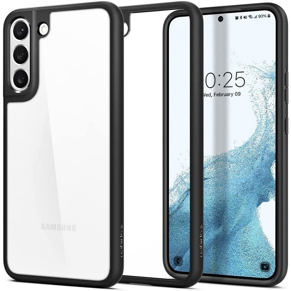 Hibrid Spigen Ultra Ovitek Za Mobilni Telefon, Samsung Galaxy S22, črne Barve