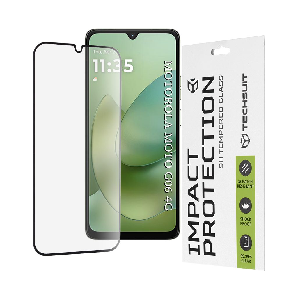 Levně Techsuit 111D Tvrzené sklo, Motorola Moto G06 / G06 Power, černé
