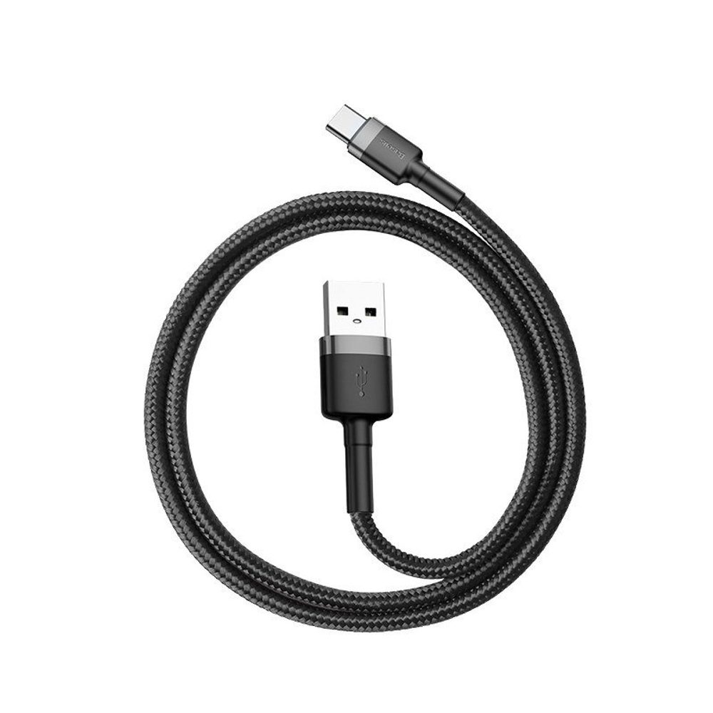 Baseus Cafule Kabel, USB-C, šedo-čierny, 2 M (CATKLF-CG1)